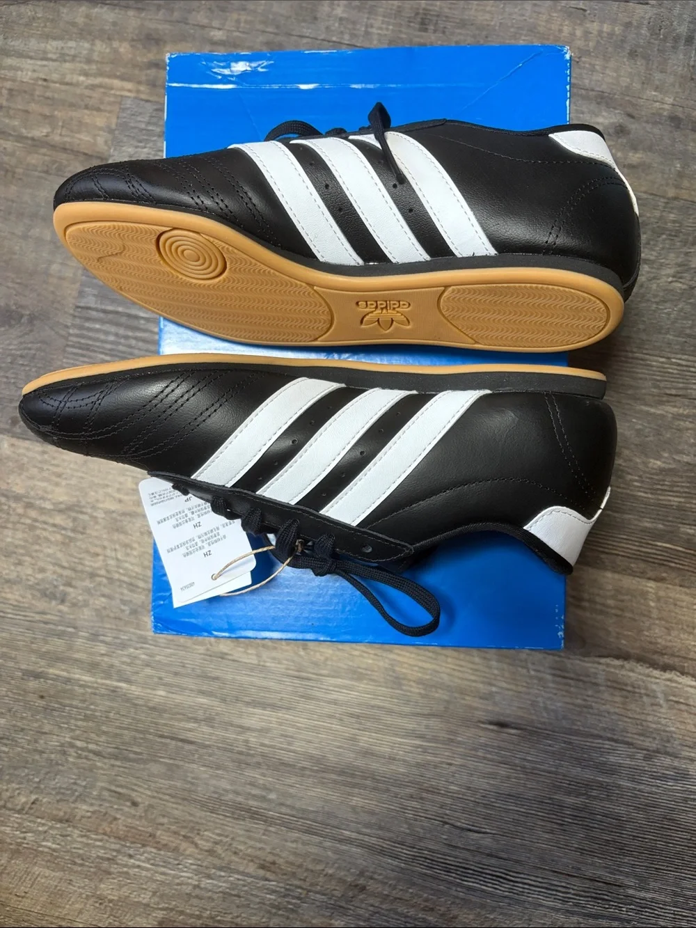 Adidas Black Sneakers with White Three Stripes